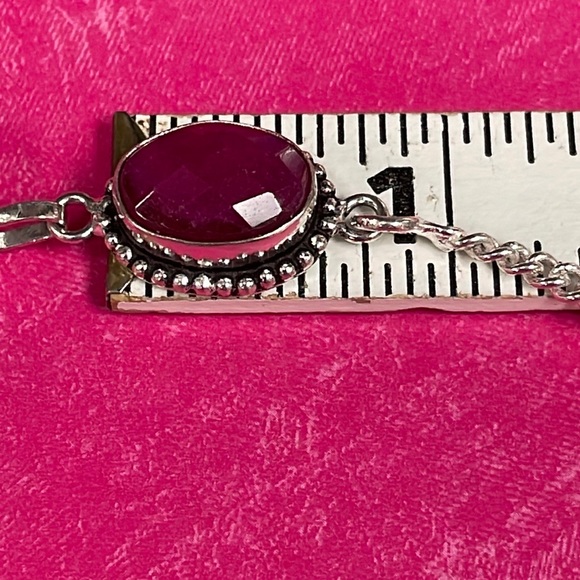 Garnet & Ruby & Agate Necklace - Picture 12 of 13